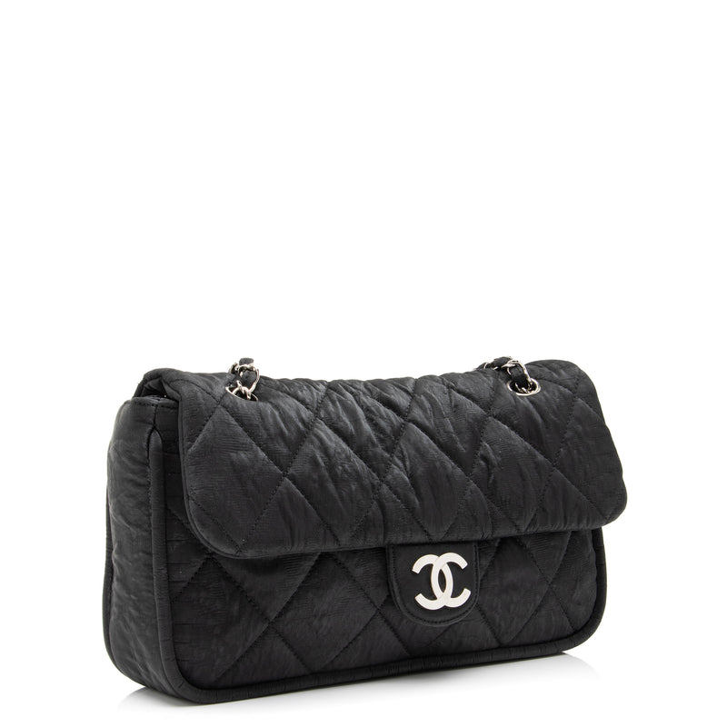Chanel Metallic Silver Unlimited Drawstring Tote
