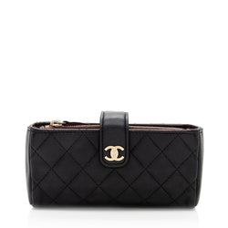 Chanel Quilted Lambskin CC O-Mini Phone Pouch (SHF-18690)
