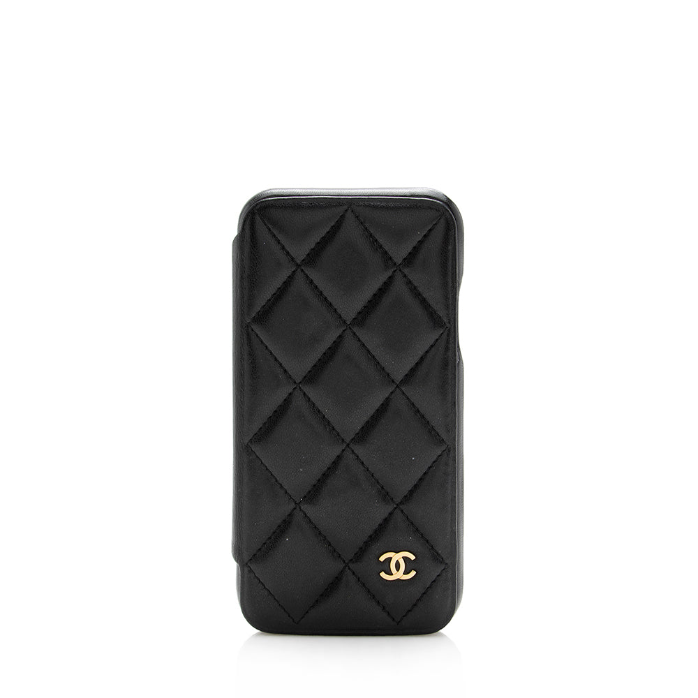 Chanel Quilted Lambskin iPhone X Case (SHF-16170) – LuxeDH
