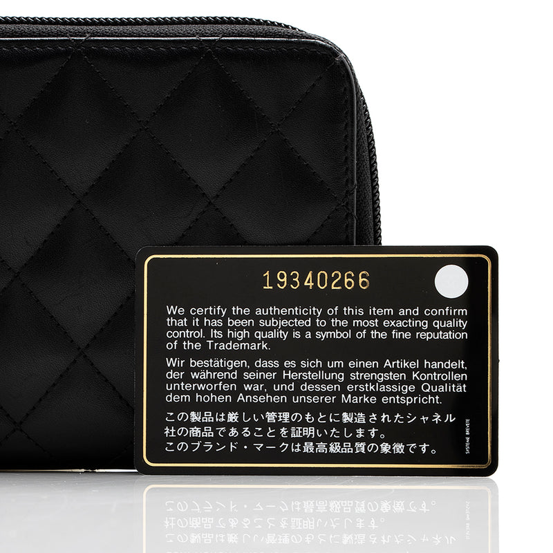 Chanel Quilted Lambskin Ligne Cambon Zip Wallet (SHF-20078) – LuxeDH