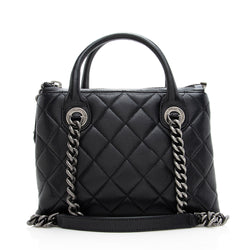 Chanel Quilted Sheepskin Small Zip Shopping Tote (SHF-18755)