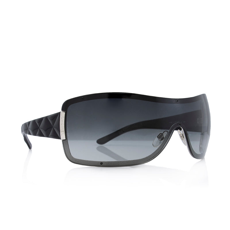 Chanel Quilted Shield Sunglasses (SHF-21502) – LuxeDH