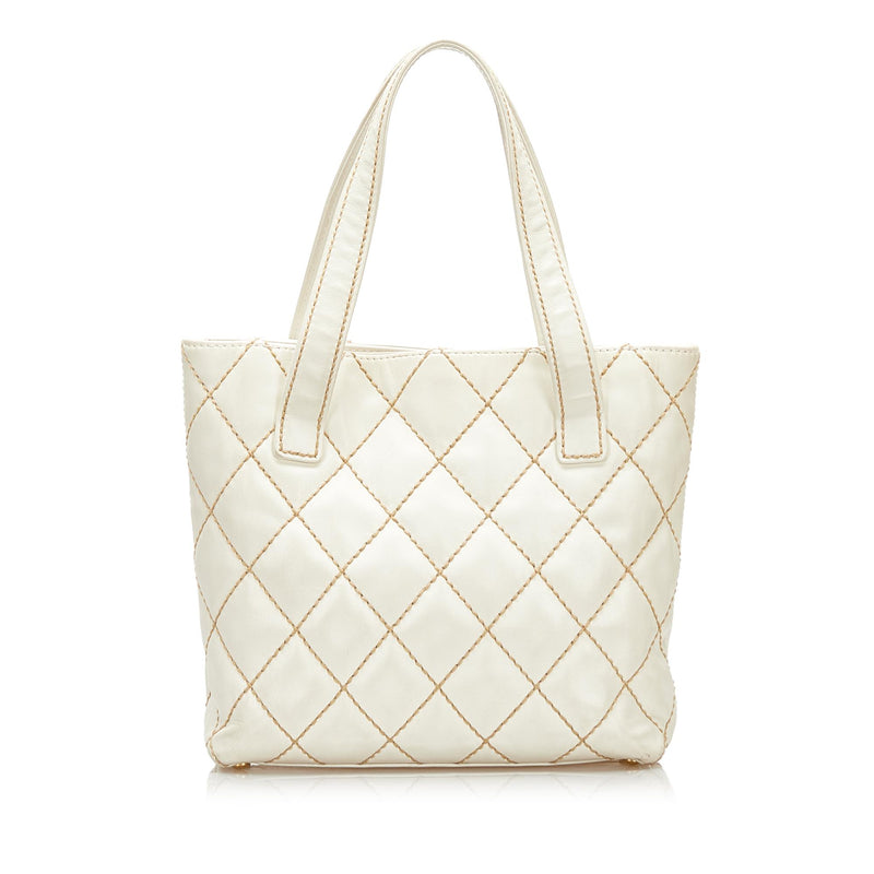 Chanel Quilted Surpique Tote (SHG-35386) – LuxeDH