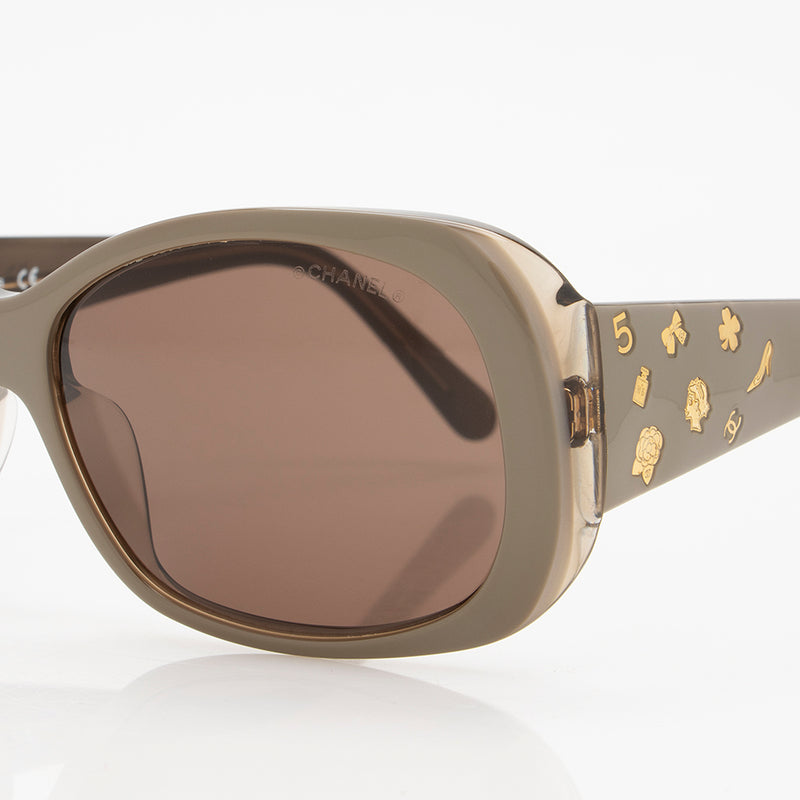 Chanel Rectangular Charm Sunglasses (SHF-17737) – LuxeDH