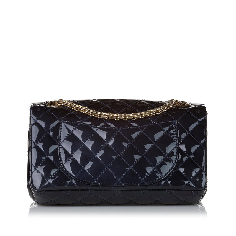 Chanel Bi-color Mini Rectangle, Patent, Black/Red SHW - Laulay Luxury