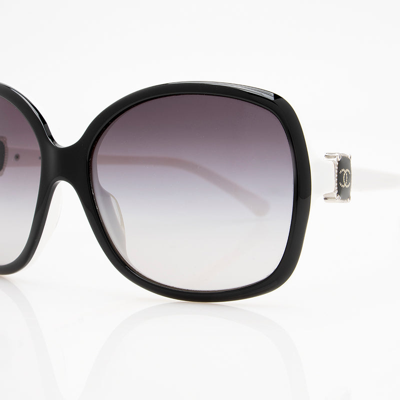 Chanel Oversized Tinted Sunglasses 5170 Black Plastic Resin ref