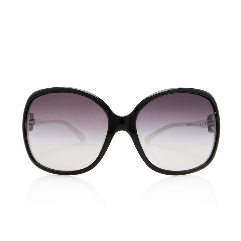 Chanel Black Frame CC Logo Sunglasses- 5146 - Yoogi's Closet
