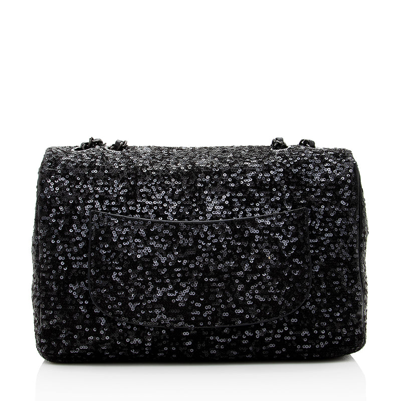 Chanel Sequin Embroidered Classic Flap Bag (SHF-18782)