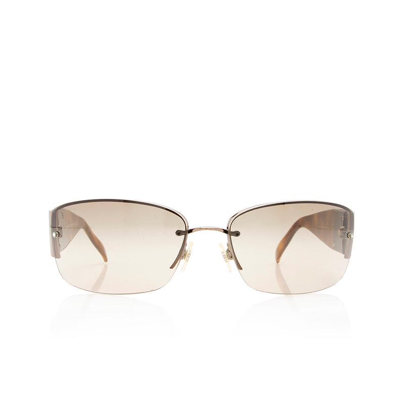 Chanel Swarovski Crystal CC Frameless Sunglasses (SHF-18717) – LuxeDH