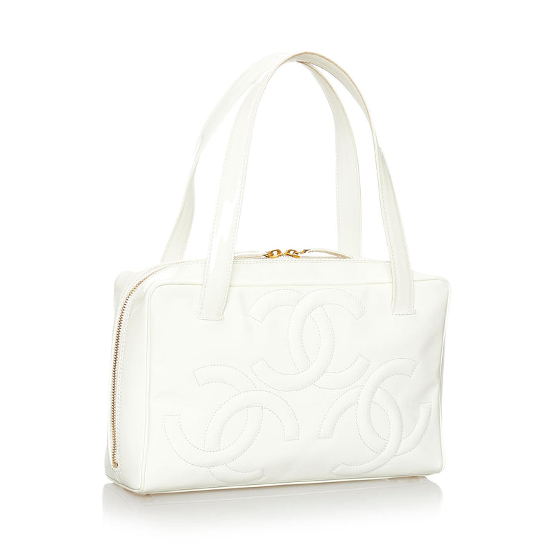 Chanel Triple Coco Patent Leather Shoulder Bag (SHG-29821) – LuxeDH