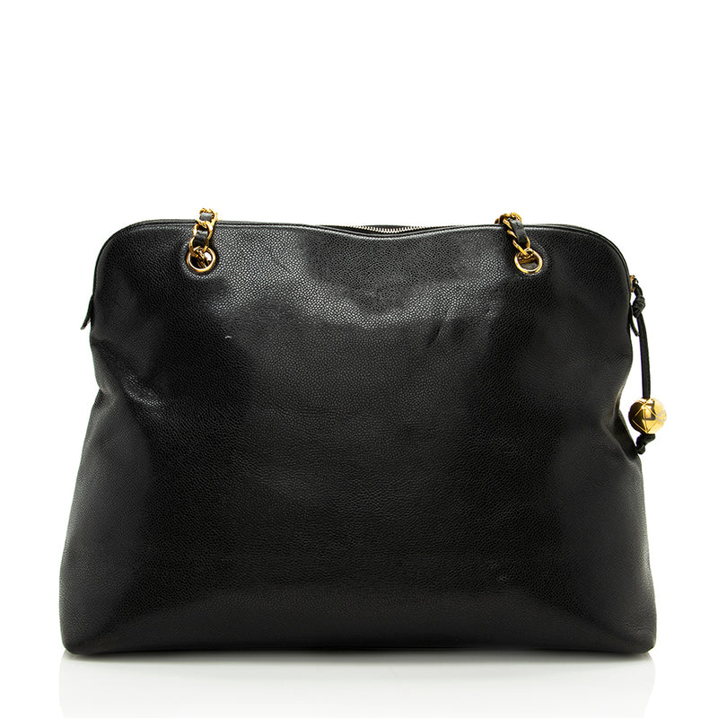 Chanel NEW black Gold Chain Mesh Tote Beach bag Handbag Purse