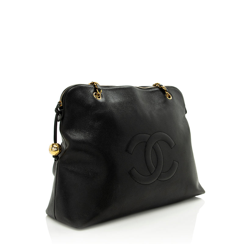 Pre-owned Chanel Leather Clutch Bag In Black