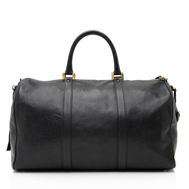 chanel makeup bag purse leather