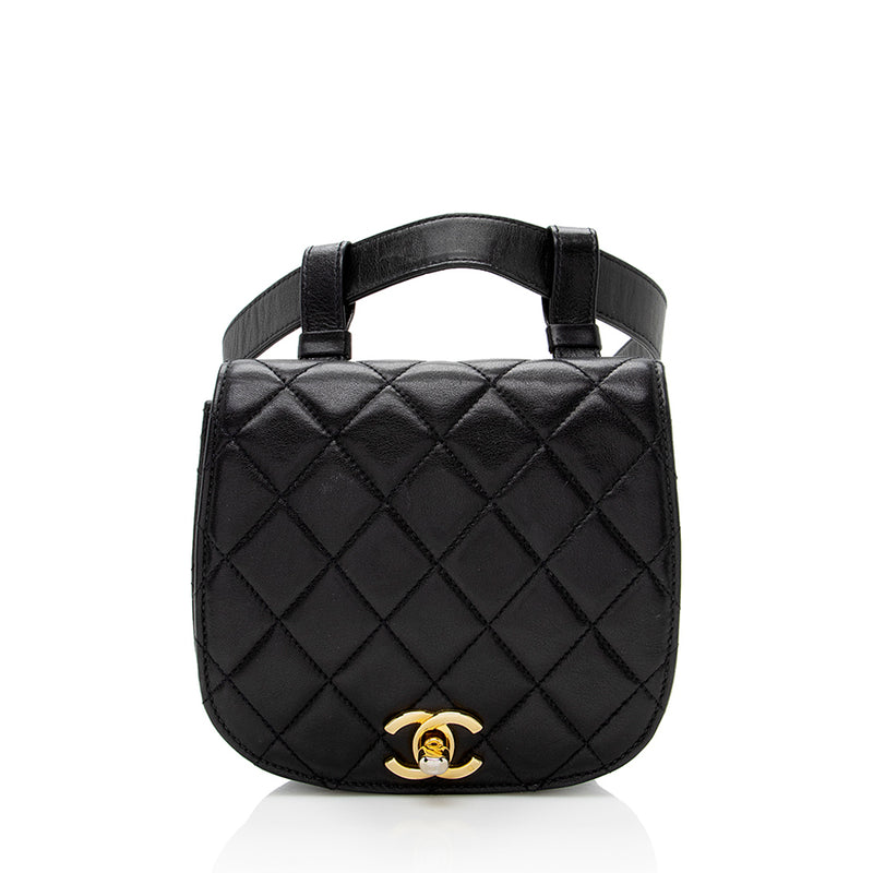 Chanel Vintage Lambskin CC Belt Bag - Size 32 / 80 (SHF-18329