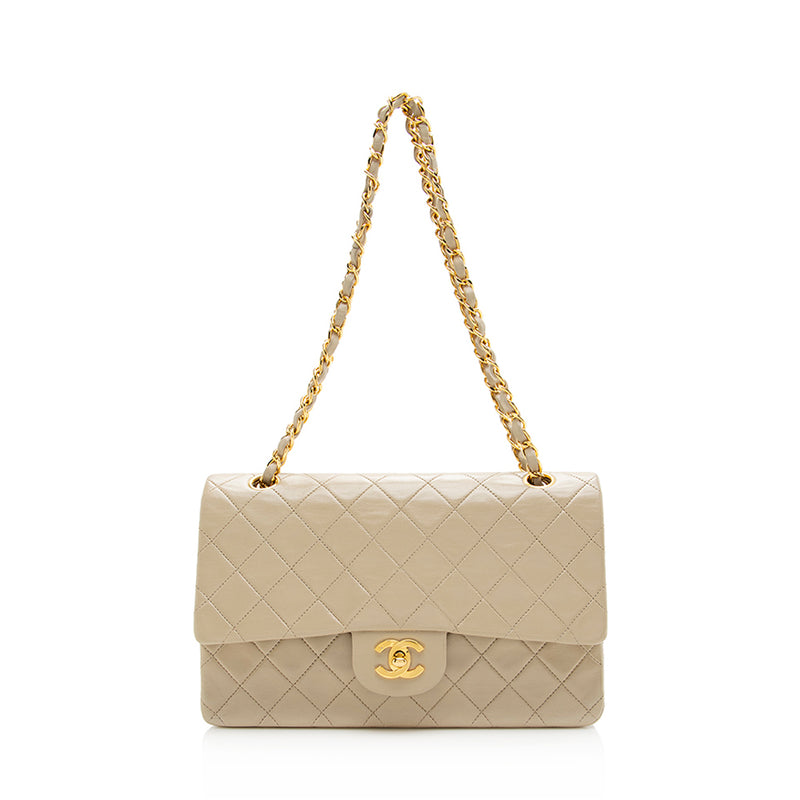 Chanel Vintage Lambskin Classic Medium Double Flap Bag - FINAL SALE (S –  LuxeDH