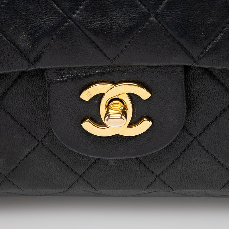 Chanel Vintage Lambskin Classic Medium Double Flap Bag (SHF-20428