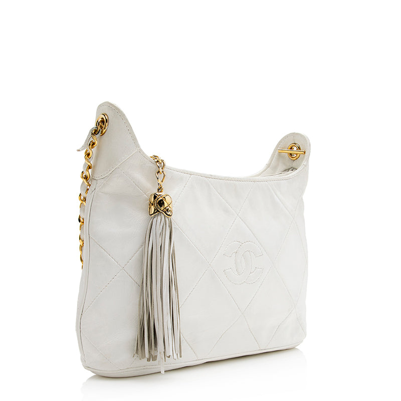chanel vintage white bag