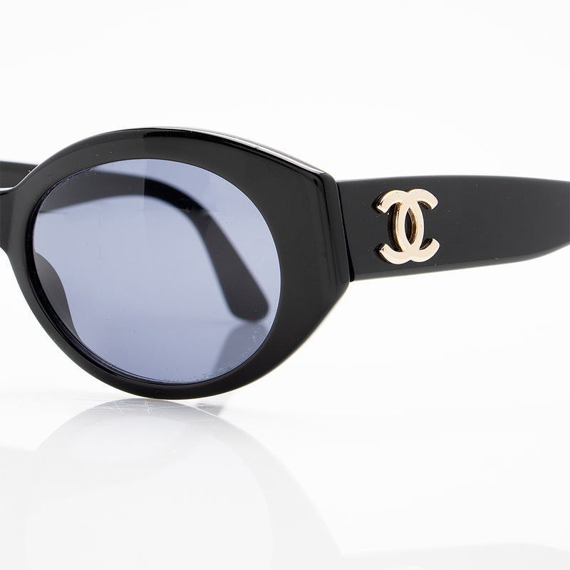 Chanel Vintage Oval Sunglasses (SHF-18707) – LuxeDH