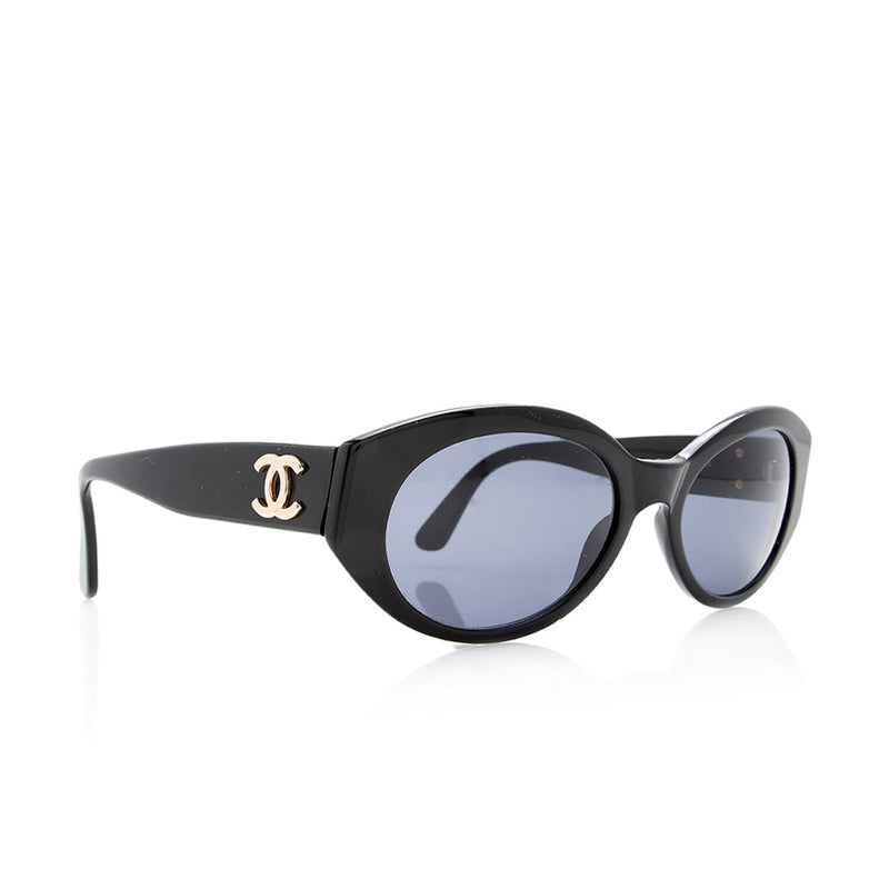 Chanel Vintage Oval Sunglasses (SHF-18707) – LuxeDH