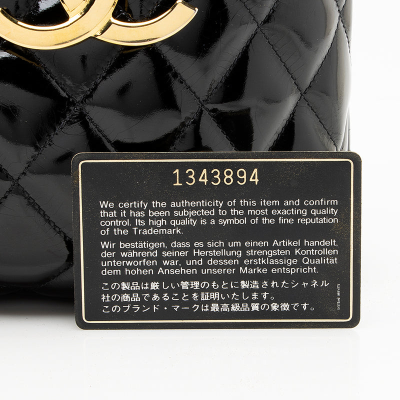 Chanel Vintage Patent Leather CC Tote - FINAL SALE (SHF-19446)