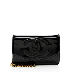Chanel Vintage Patent Leather Timeless Wallet on Chain Bag (SHF