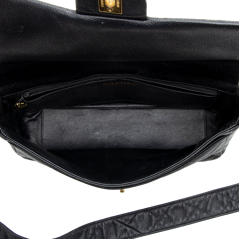 Chanel Vintage Quilted Leather Flap Shoulder Bag (SHF-18935)