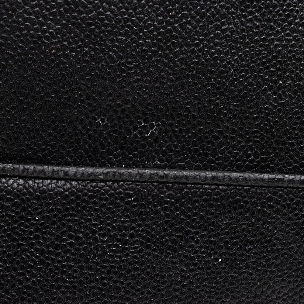 Chanel Washed Caviar Leather Mademoiselle Accordion Flap Bag (SHF-18925)