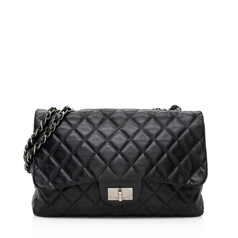 Chanel Washed Lambskin Hybrid Reissue Jumbo Single Flap Bag (SHF-20123 –  LuxeDH
