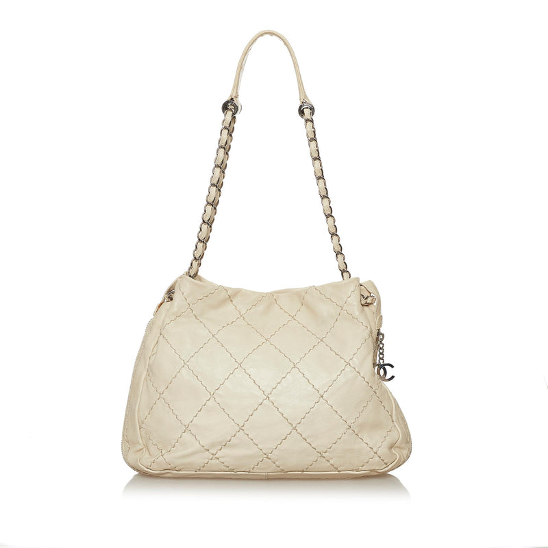 Chanel V-Stitch Lamb Skin Shoulder Bag
