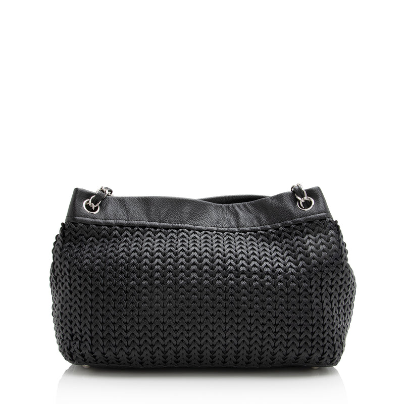 Chanel Woven Caviar Leather CC Charm Medium Tote (SHF-22757) – LuxeDH