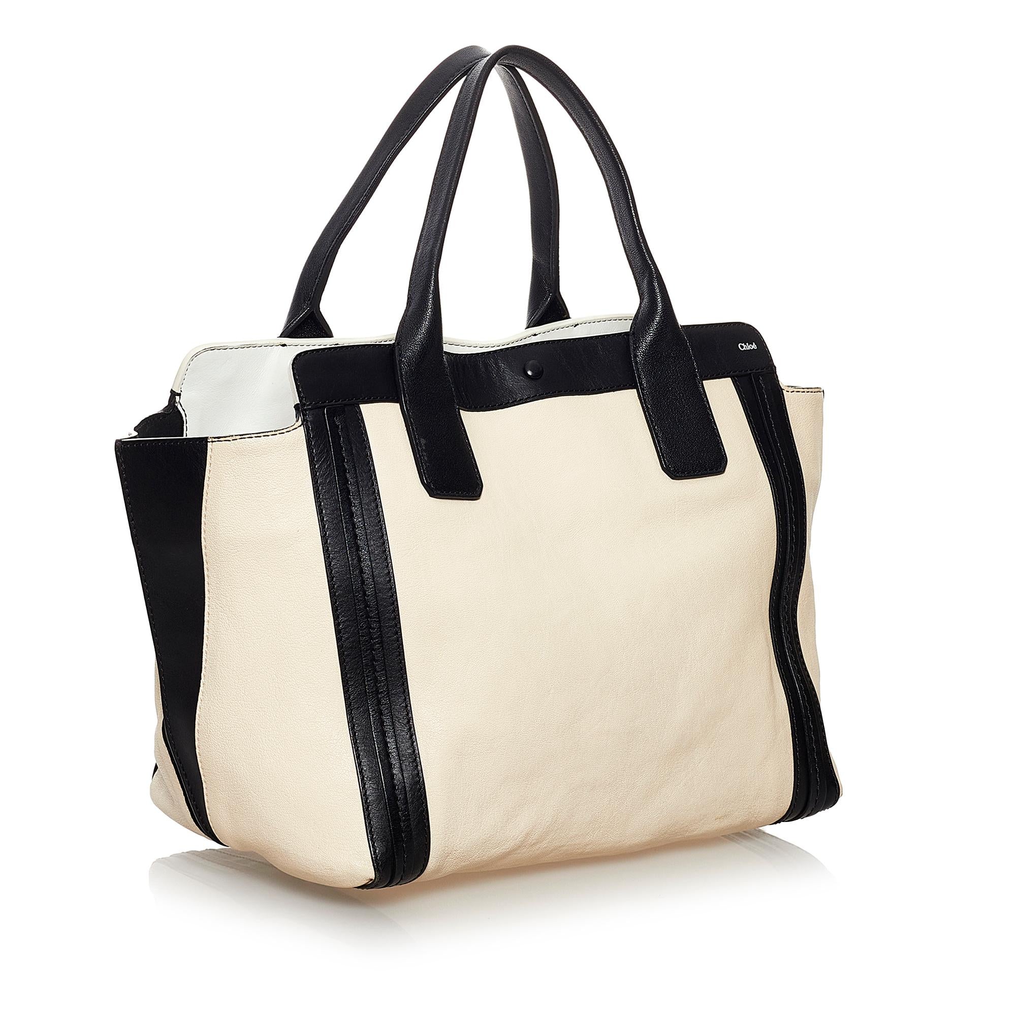 Chloe Allison Leather Tote Bag (SHG-32268)