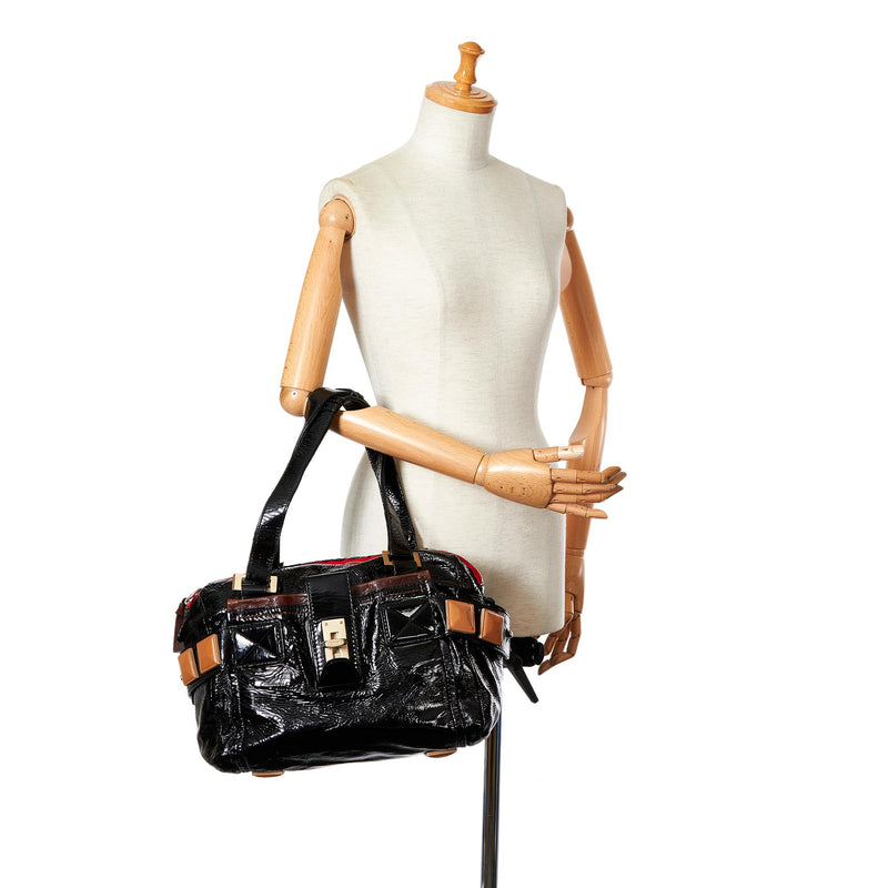 Chloe Audra Leather Shoulder Bag (SHG-26147)