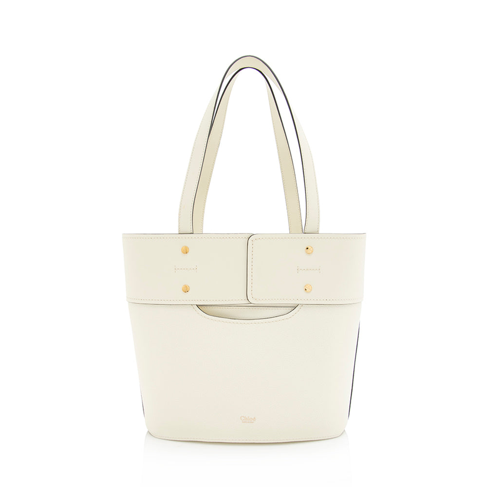 Chloe Calfskin Aby Small Tote (SHF-19504)
