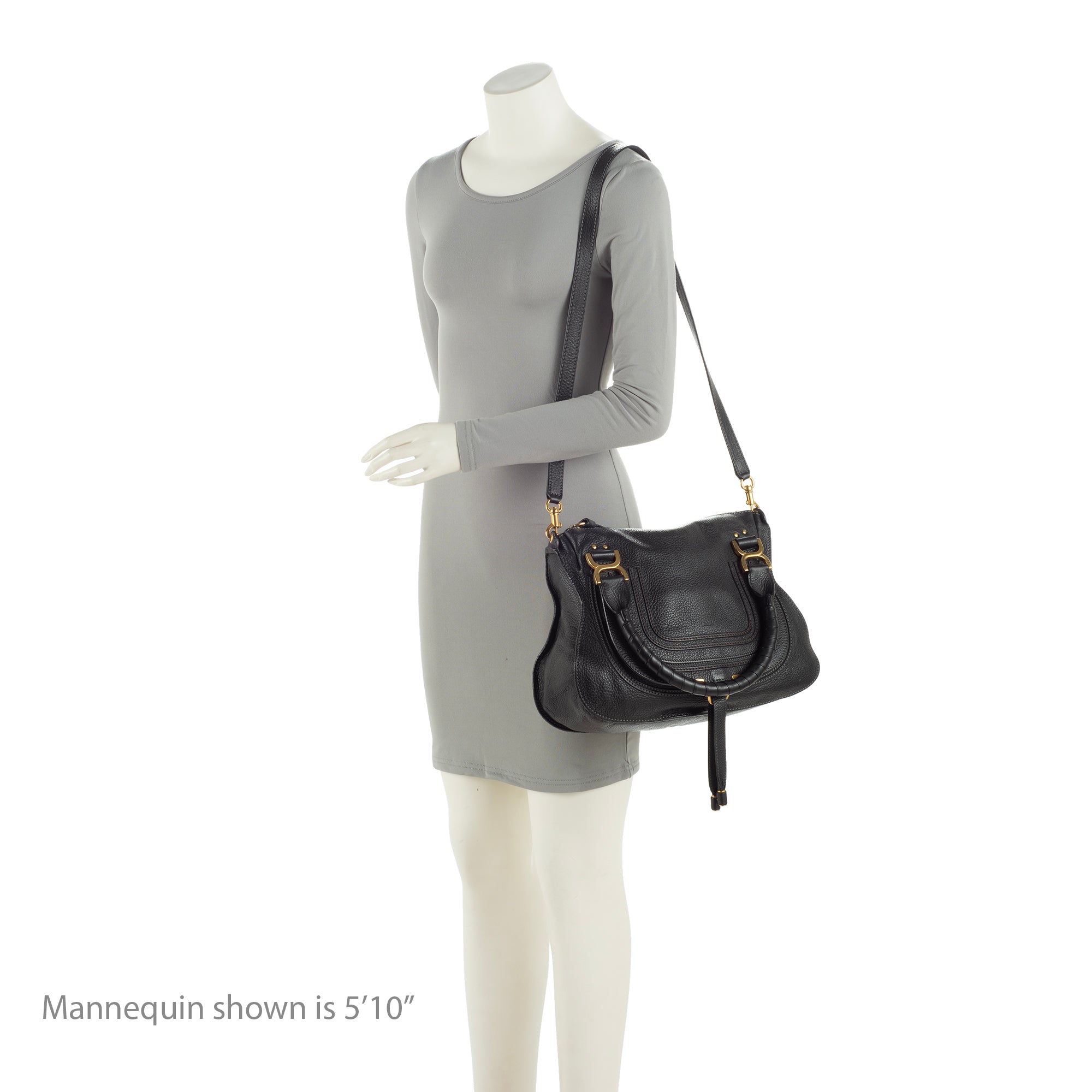 Chloe Calfskin Marcie Medium Satchel (SHF-23666)