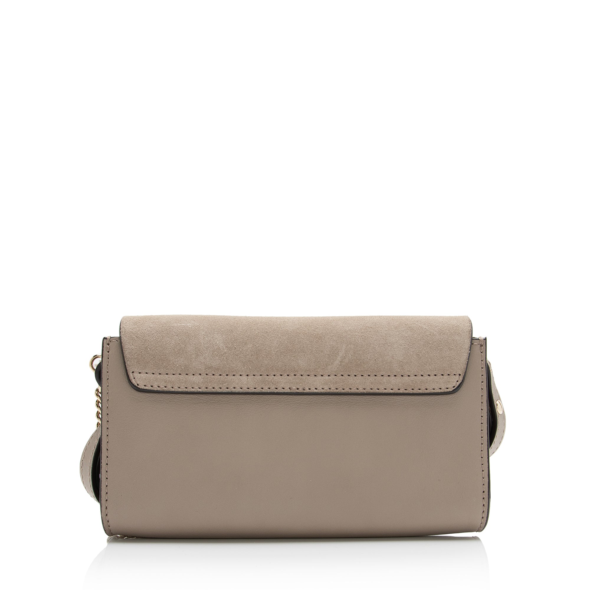 Chloe Calfskin Suede Faye Mini Shoulder Bag (SHF-23331)