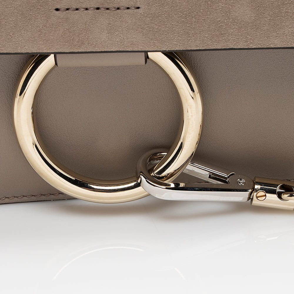 Chloe Calfskin Suede Faye Small Shoulder Bag (SHF-20132)