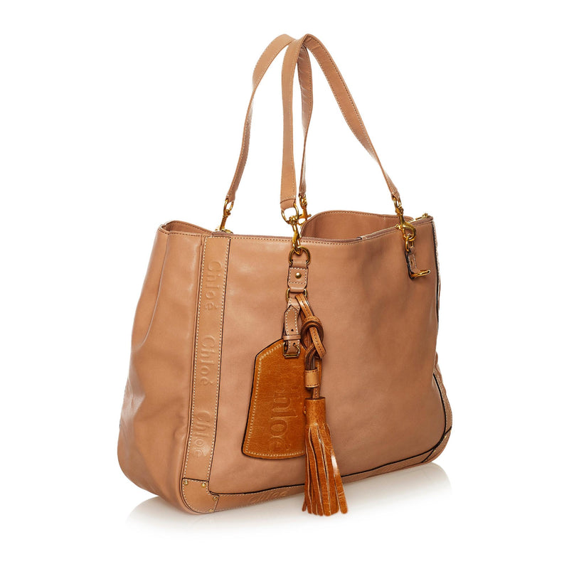 Chloe Eden Leather Tote Bag (SHG-34363) – LuxeDH