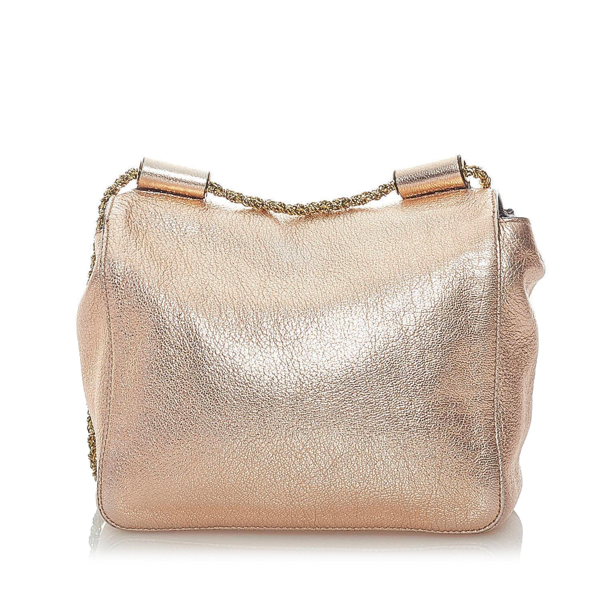 Chloe Elsie Leather Crossbody Bag (SHG-32037)