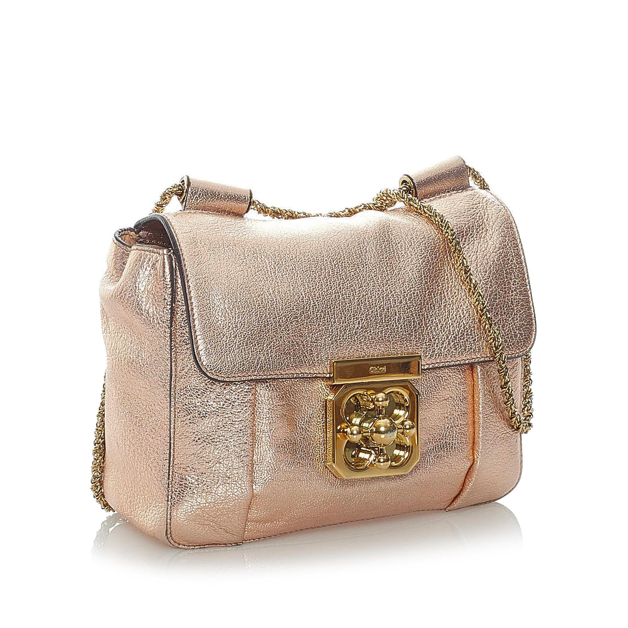 Chloe Elsie Leather Crossbody Bag (SHG-32037)