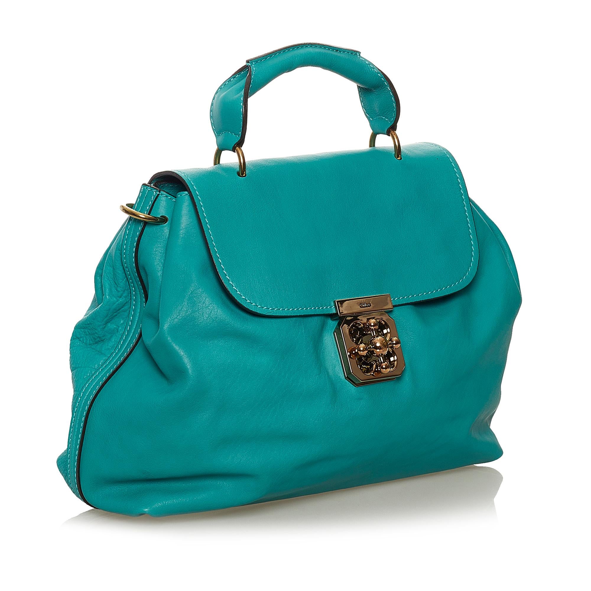 Chloe Elsie Leather Satchel (SHG-37648)