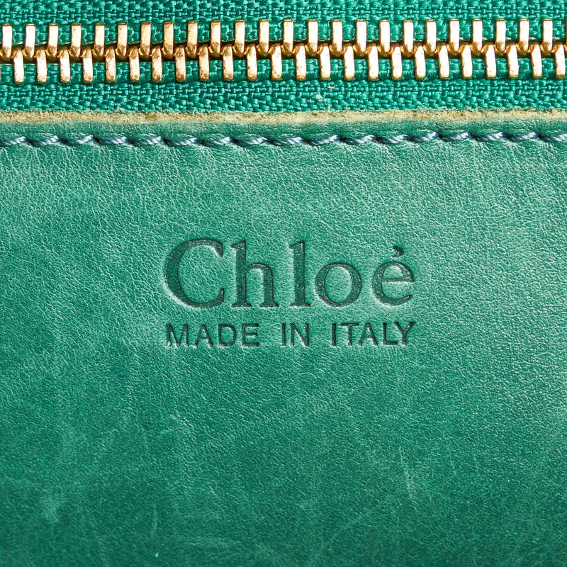 Chloe Embossed Cyndi Leather Tote Bag (SHG-33593)