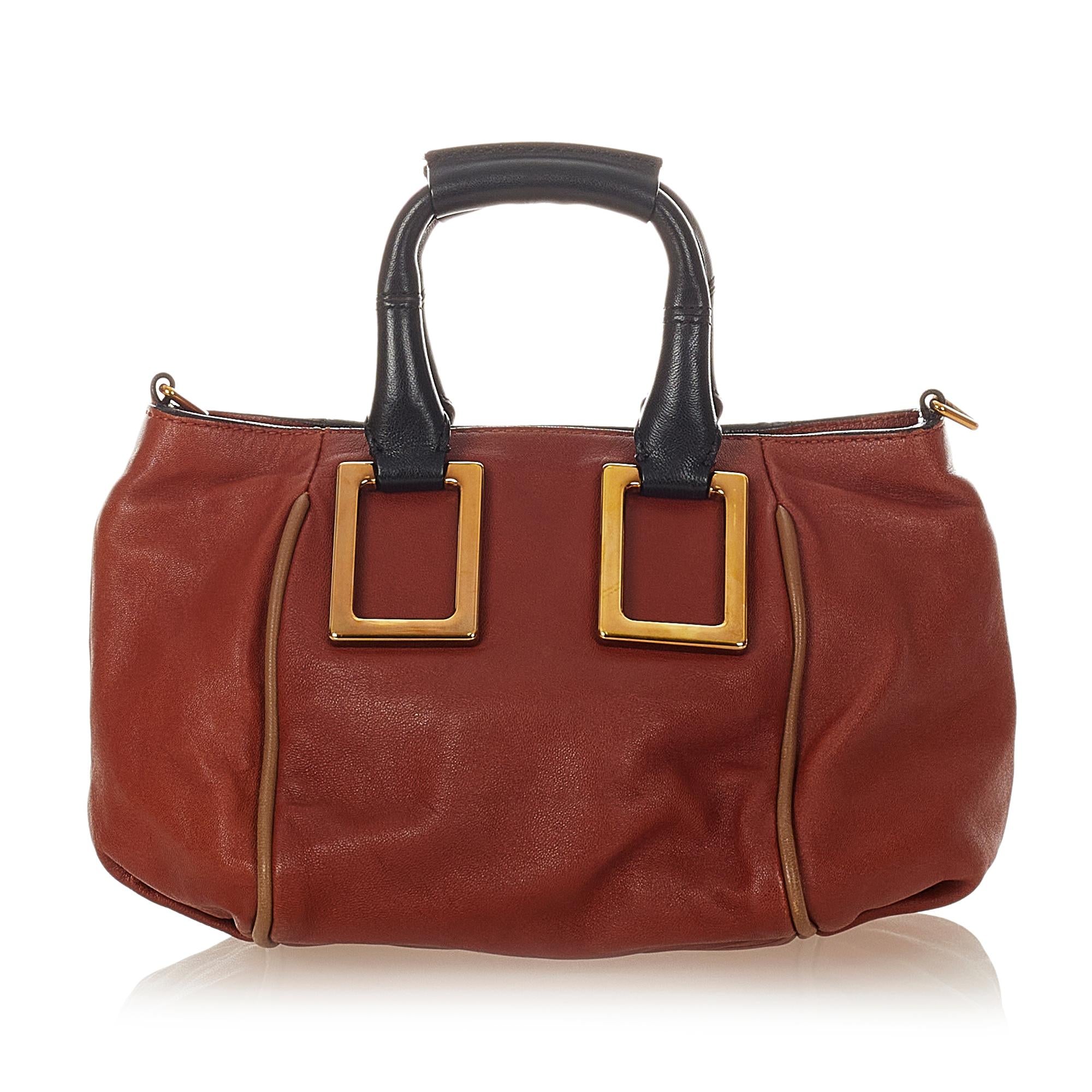 Chloe Ethel Leather Satchel (SHG-26624)