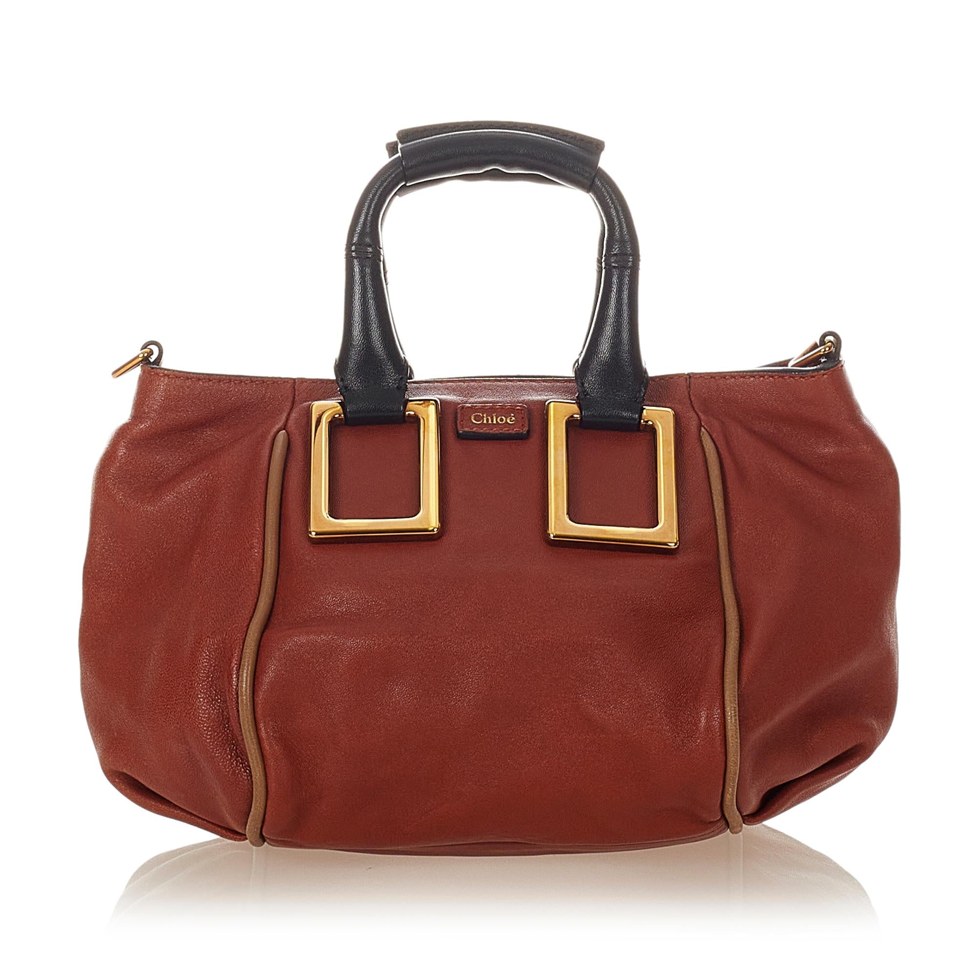 Chloe Ethel Leather Satchel (SHG-26624)