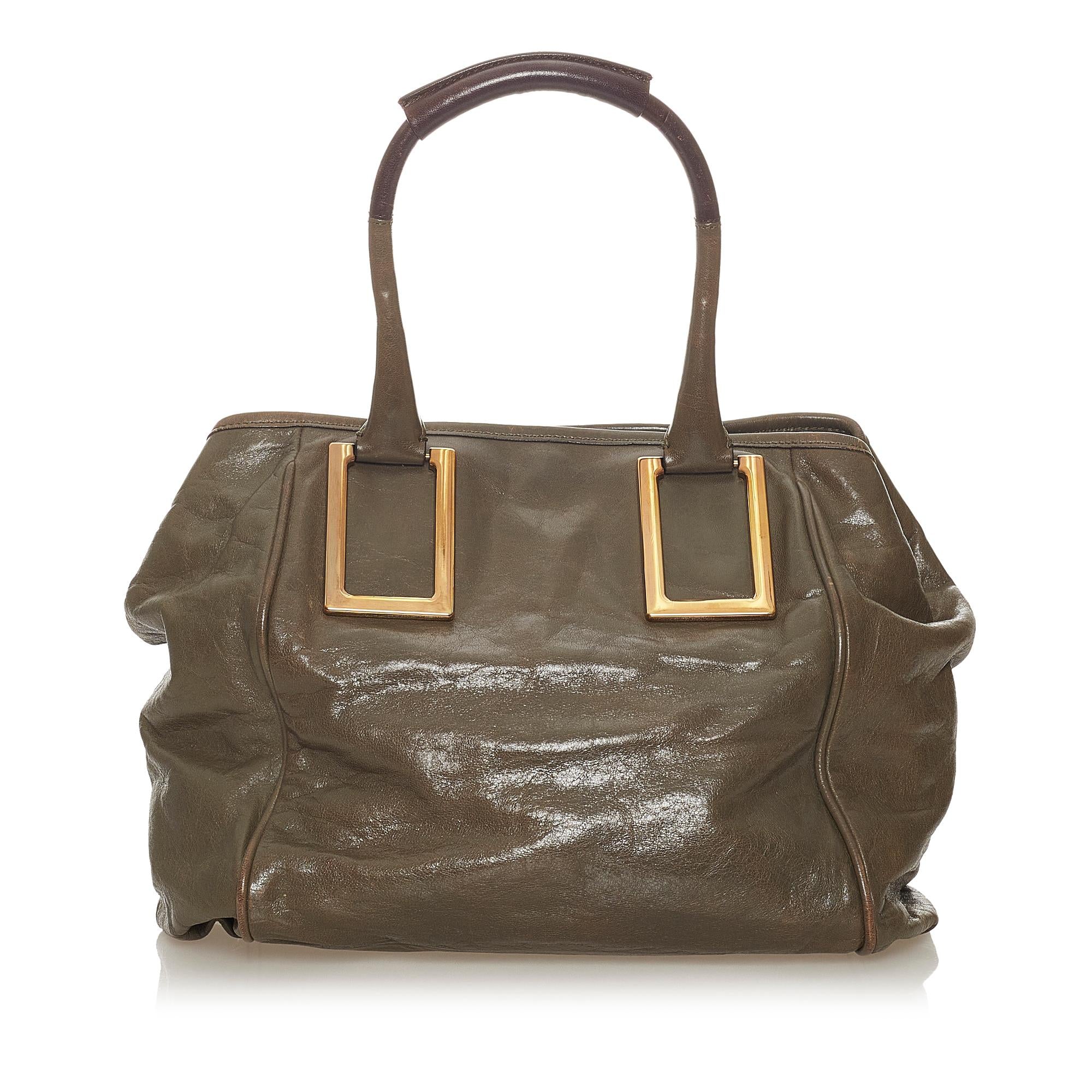 Chloe Ethel Leather Satchel (SHG-27470)