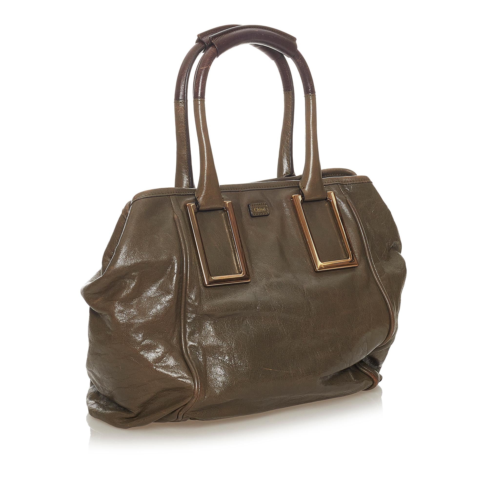 Chloe Ethel Leather Satchel (SHG-27470)