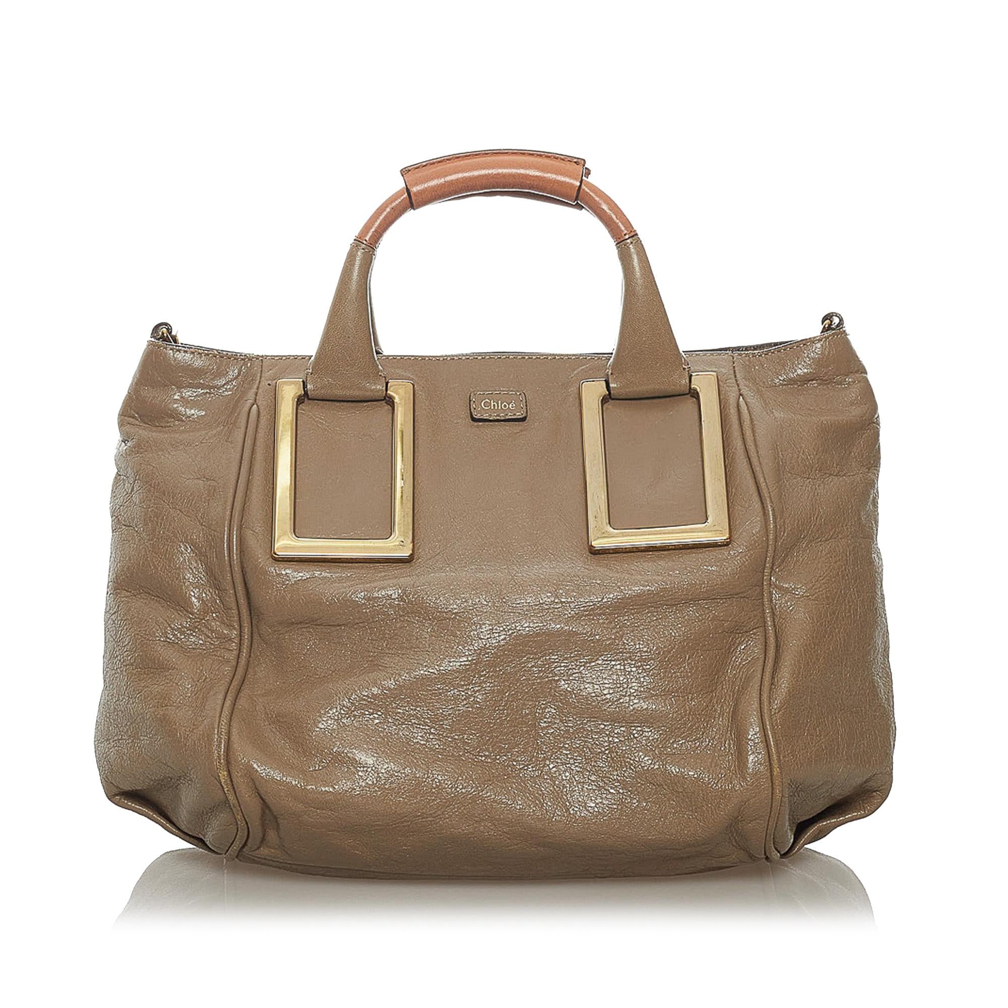 Chloe Ethel Leather Satchel (SHG-29270)