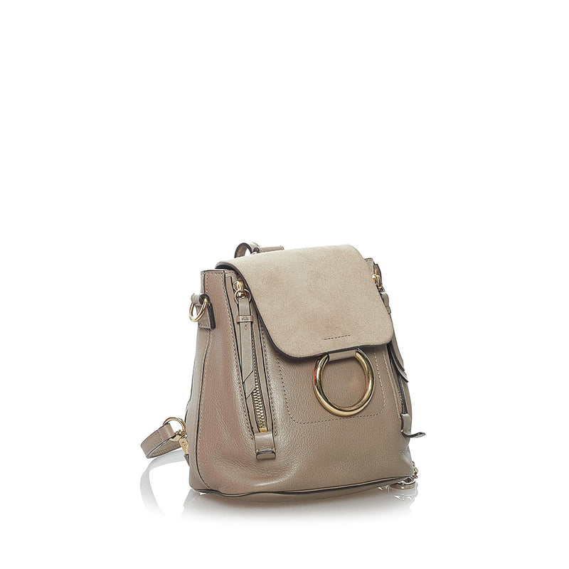 Chloe Faye Leather Backpack (SHG-29915)