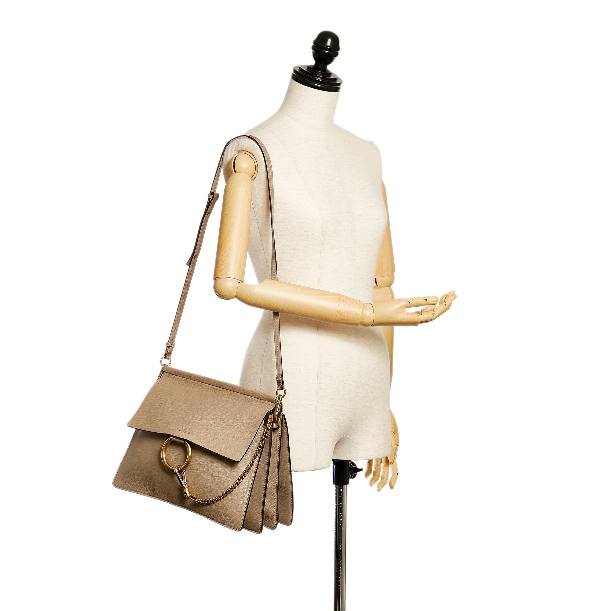 Chloe Faye Leather Crossbody Bag (SHG-29121)