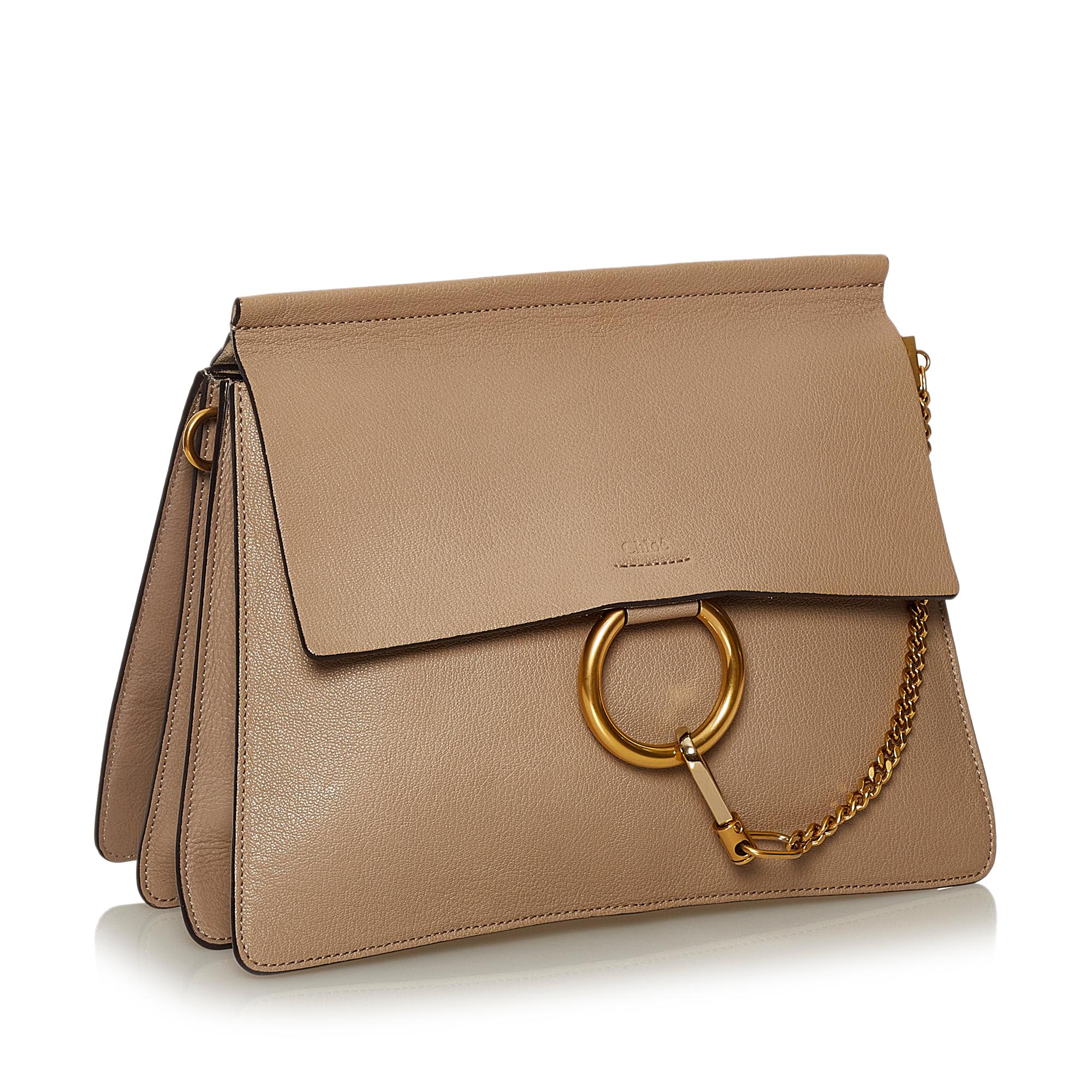 Chloe Faye Leather Crossbody Bag (SHG-29121)