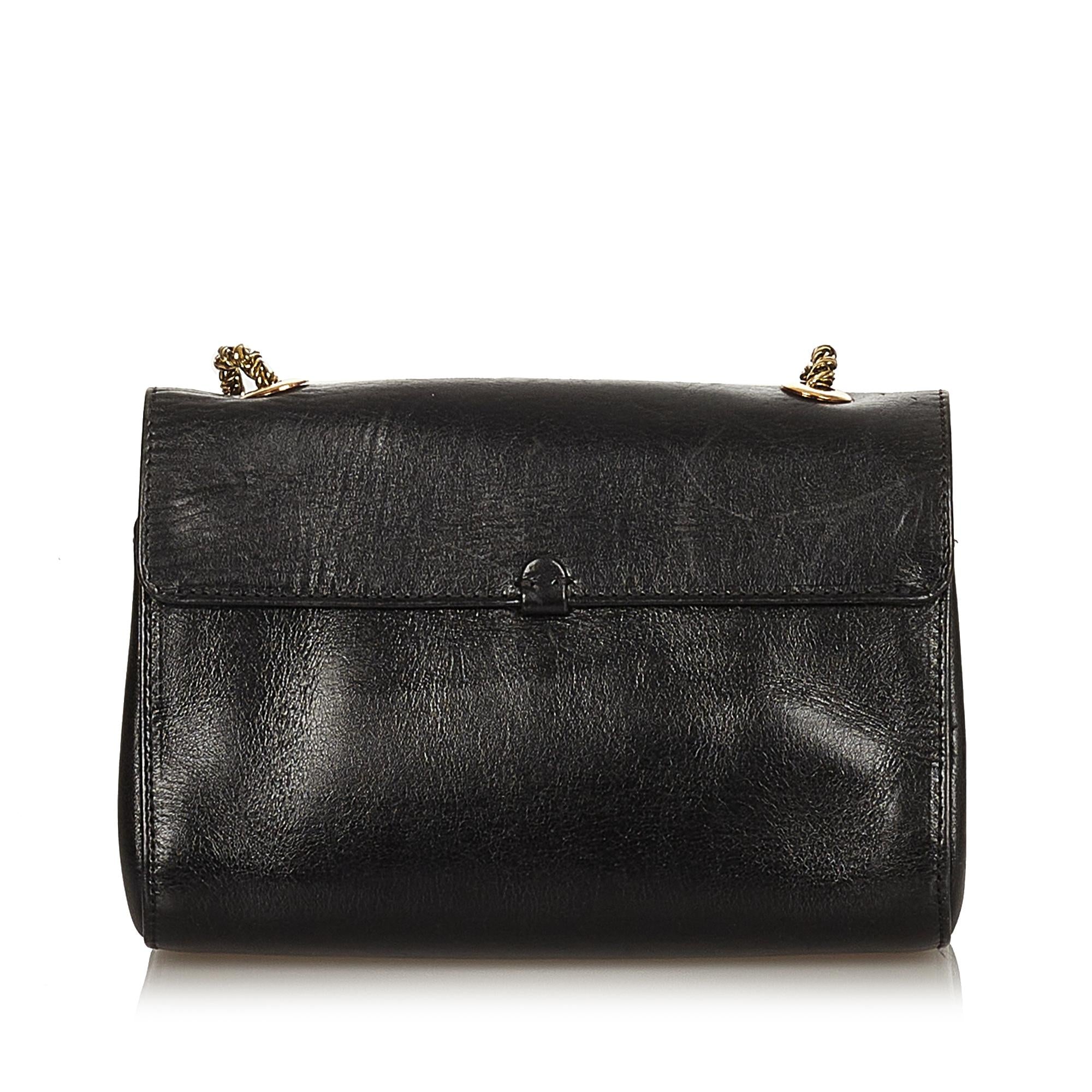 Chloe June Bow Flap Shoulder Bag (SHG-26643)